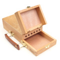 Boîte de peinture de chevalet de croquis portable en bois pour dessiner la peinture à l&#39;huile peinture à stylo boîte de rangement de peinture de peinture pour les fournitures pour artiste